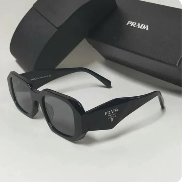 Prada Accessories - Prada Sunglasses PR17WS 1AB5S0 49mm Black / Dark Grey Lens